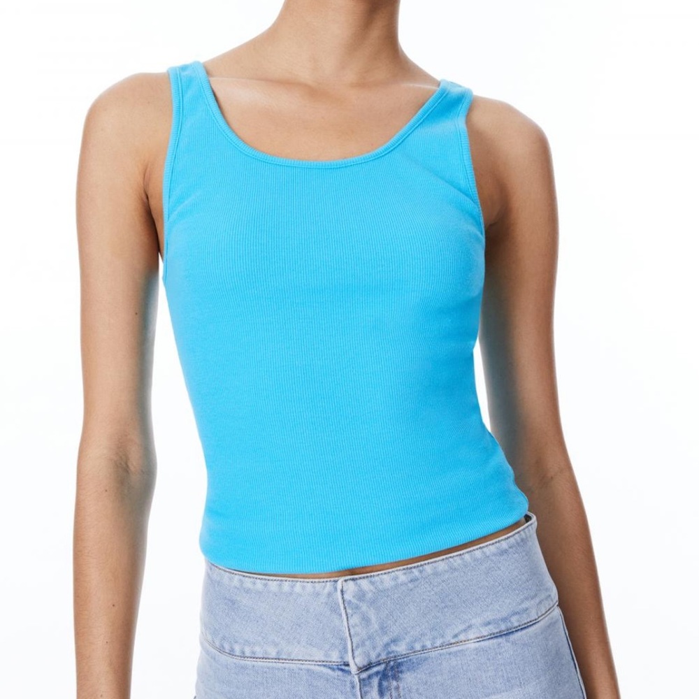 Alice and Olivia Jemi ribbed tank